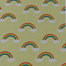 Rainbows in the Clouds 100% Cotton Fabric, Nursery Curtains & Upholstery 140cm - image 6 - Bull Ring Fabrics
