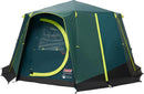 Coleman Tent Octagon 8 Man Festival Dome Tent Blackout Camping XL Tent GREEN
