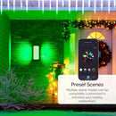 Atomi Smart Outdoor WiFi LED 2 Pack Wall Lights Sconces Google Home Housefront