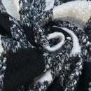 10m Square Checks Wool Blend Fabric, Black - Bull Ring Fabrics