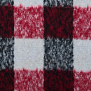 10m Square Checks Wool Blend Fabric, Red/Black - Bull Ring Fabrics