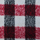 10m Square Checks Wool Blend Fabric, Red/Black - Bull Ring Fabrics