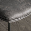 Gallery Hinks Grey Faux Leather Dining Chair, 2 Pack