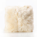 Bowron Double Sided Sheepskin Cushion, 35 x 35cm in 6 Colours - Champagne