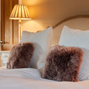 Bowron Double Sided Sheepskin Cushion, 35 x 35cm in 6 Colours - Paco