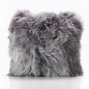 Bowron Single Sided Sheepskin Cushion, 35 x 35cm in 7 Colours - Grey