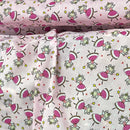 150m Pink Princess Fairy Cotton Fabric Polycotton Dressmaking Kids Print, Pink - Bull Ring Fabrics