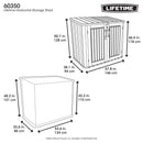 Lifetime Horizontal Storage Shed 60350
