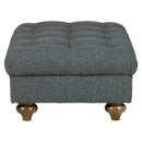 Bordeaux Fabric Footstool, Blue