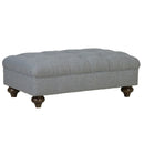 Bordeaux Fabric Footstool, Grey