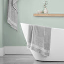 Grandeur 100% cotton bath sheets in light grey