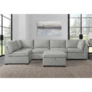Thomasville Rockford Grey Modular Sofa with Power Footrest