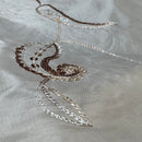 Cream Paisley Embroidered Taffeta Fabric Sequins Floral Bride Dress Material 60" - Bull Ring Fabrics