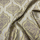 Trompe Damask Curtain Brocade Upholstery Fabric 140cm, Lime Green
