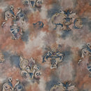 Van Heek Vintage Cotton Print Abstract Fabric 140cm, Rustic