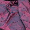 Quilted Trellis Diamonds Pearl Taffeta Fabric Dress Crafts 60"