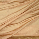 Gold Swirls Embroidery Taffeta Dress Craft Fabric