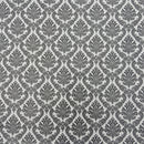 By the Metre Black Damask PVC Printed Tablecloth, Cream