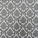 By the Metre Black Damask PVC Printed Tablecloth, Cream