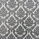 By the Metre Black Damask PVC Printed Tablecloth, Cream