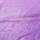 Sunflowers Velvet Flocked Taffeta Fabric Dress 150cm Pink