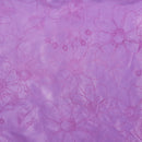 Sunflowers Velvet Flocked Taffeta Fabric Dress 150cm Pink