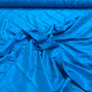 Quilted Trellis Diamonds Pearl Taffeta Fabric Dress Crafts 60"