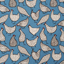 Rose Hubble Chicken Print Cotton Fabric Sewing Craft Quilting 45", Copen