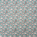 Rose Hubble Chicken Print Cotton Fabric Sewing Craft Quilting 45", Duck Egg