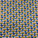 Polycotton-Bastelstoff mit Musikinstrumenten 