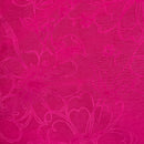 Sunflowers Velvet Flocked Taffeta Fabric Dress Material 150cm Cerise Pink