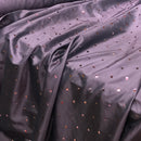 Mirror Sequin Taffeta Fabric Bridal Abaya Gown Dress 60", Aubergine Purple