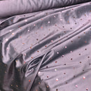 Mirror Sequin Taffeta Fabric Bridal Abaya Gown Dress 60", Aubergine Purple