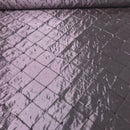 Quilted Trellis Diamonds Pearl Taffeta Fabric Dress Crafts 60"