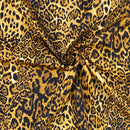 Leopard Spots 100% Cotton Poplin Fabric Rose & Hubble 112cm, Brown