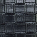 Quilted Squares Faux Leather Car Interior Door Cards Fabric Upholstery 54" Black