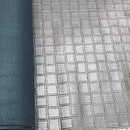 Quilted Squares Faux Leather Car Interior Door Cards Fabric Upholstery 54" Brown