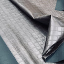 Quilted Squares Faux Leather Car Interior Door Cards Fabric Upholstery 54" Brown