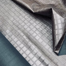 Quilted Squares Faux Leather Car Interior Door Cards Fabric Upholstery 54" Brown