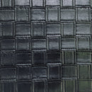 Quilted Squares Faux Leather Car Interior Door Cards Fabric Upholstery 54" Black