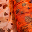 Einfarbiger Organzastoff in zwei Farben