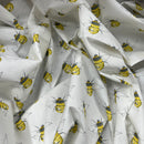 Tissu pour robe en popeline de coton Buzzy Bees Rose &amp; Hubble