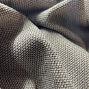 Tiny Check Polyviscose Tartan Fabric 140cm, Brown