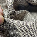 Tiny Check Polyviscose Tartan Fabric 140cm, Brown