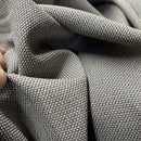 Tiny Check Polyviscose Tartan Fabric 140cm, Brown