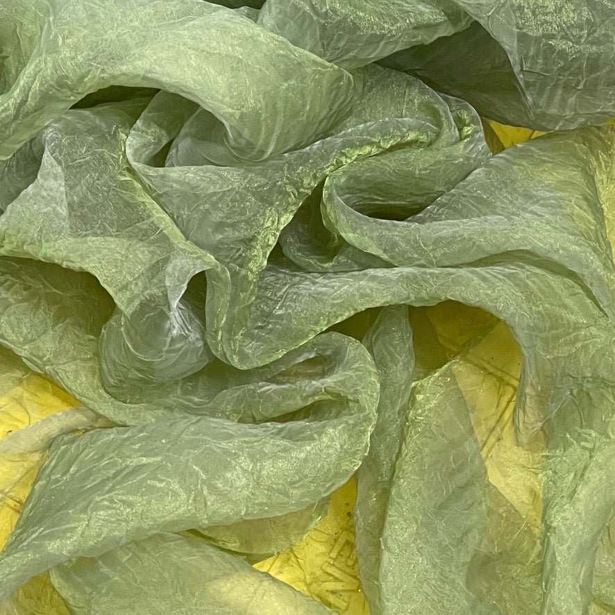 20m Crinkle Organza Fabric Dress Draping Crafts 54" Sage Green - Bull Ring Fabrics