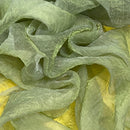 20m Crinkle Organza Fabric Dress Draping Crafts 54" Sage Green - Bull Ring Fabrics