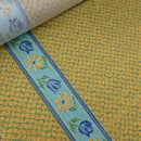 20m Sheeting Cotton Fabric Yellow Floral Diamonds Bed Duvet 72" - Bull Ring Fabrics