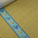 20m Sheeting Cotton Fabric Yellow Floral Diamonds Bed Duvet 72" - Bull Ring Fabrics