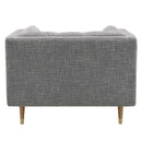 Isla Grey Fabric Armchair